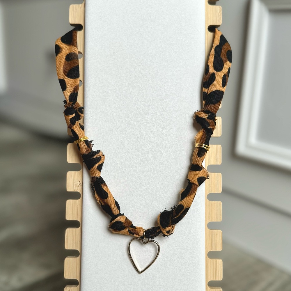 bandana charm necklace